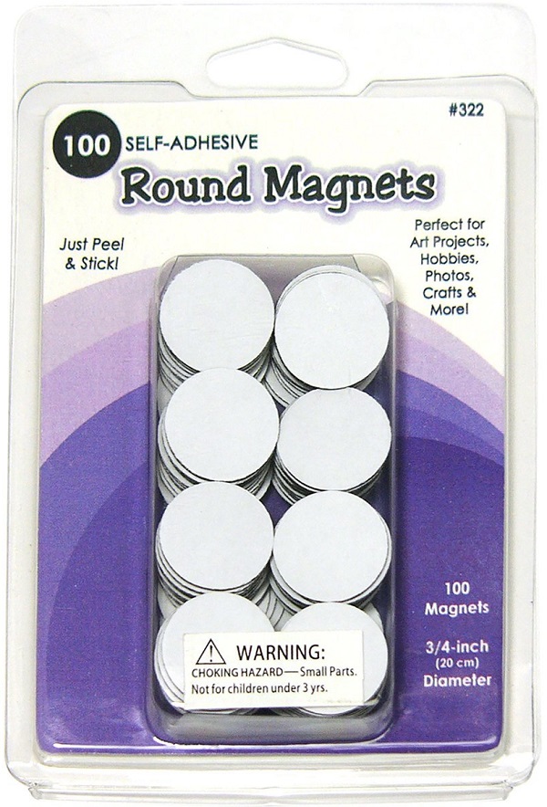 Self-adhesive Round Craft Magnets