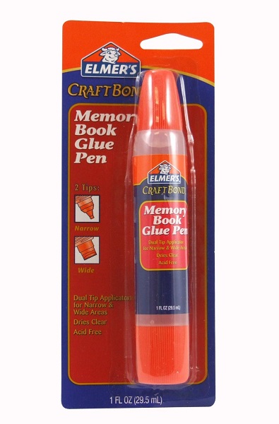 Elmer's Craft Bond Dual Tip Glue Pen, Clear, 1 Tube, Size 1 oz. 