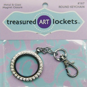 Round Silver Keychain