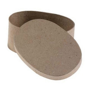 Oval Paper Mache Box