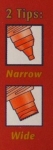 Two Tips Narrow and Wide
