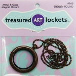 Brown Round Locket
