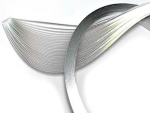 White/Silver Edge 1/8"