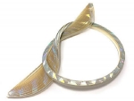 Ivory/Silver Holofoil 1/8"